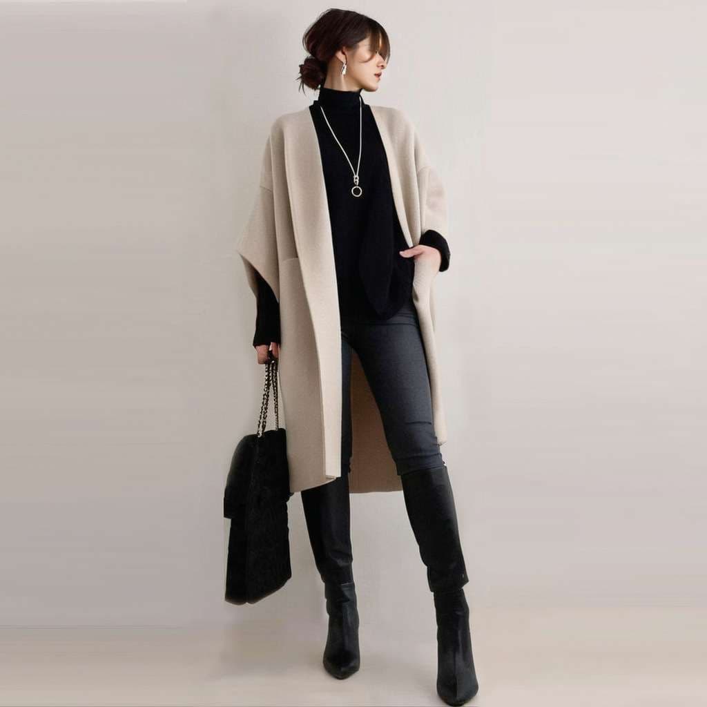 ブルベ夏/ブルベ冬服 ラグジュアリー ロングコート