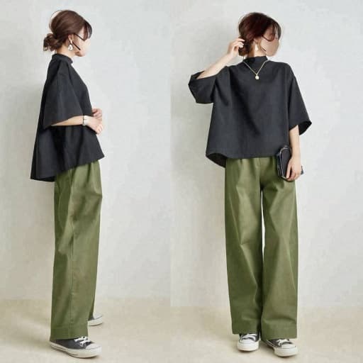 ブルベ夏/ブルベ冬服 すっきり美脚見せの定番カジュアルセットアップ