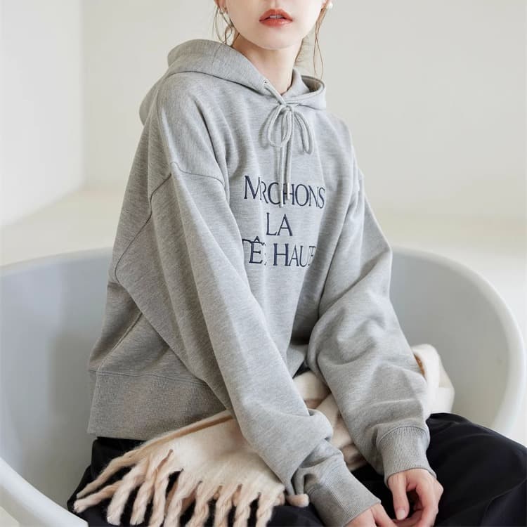 ブルベ夏/ブルベ冬服 シンプルフーディパーカー