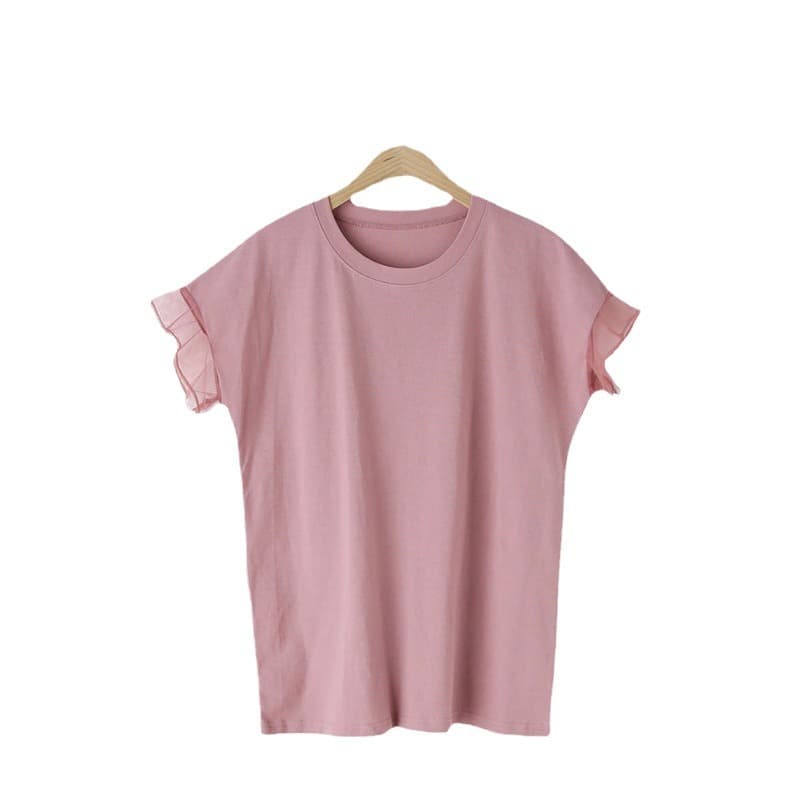 ブルベ夏/ブルベ冬服 透かし袖クラシカルTシャツ