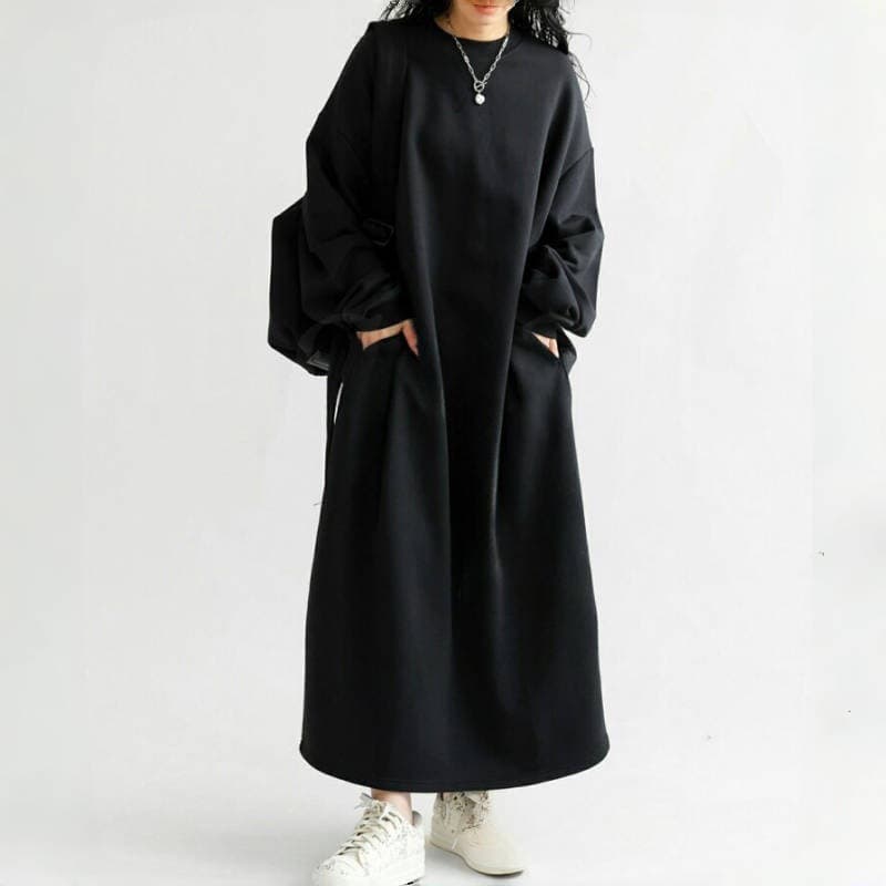 ブルベ夏/ブルベ冬服 ゆったりサイズニットワンピース