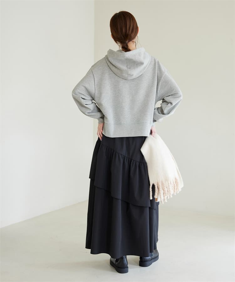 ブルベ夏/ブルベ冬服 シンプルフーディパーカー