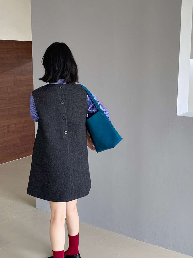 ブルベ冬服 ふんわり切り替えジャンパースカート