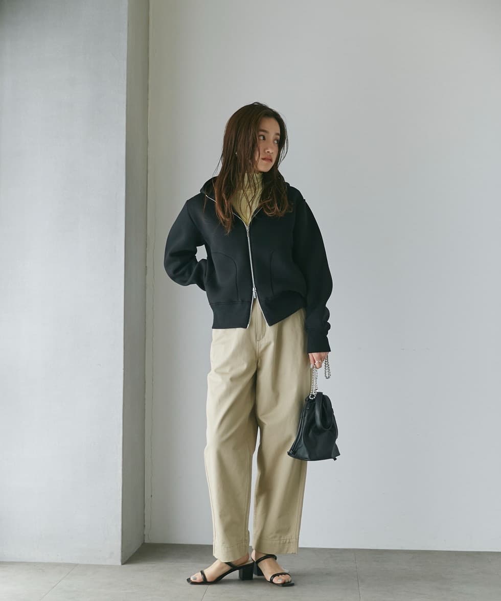 ブルベ夏/ブルベ冬服 シンプル フード付パーカー