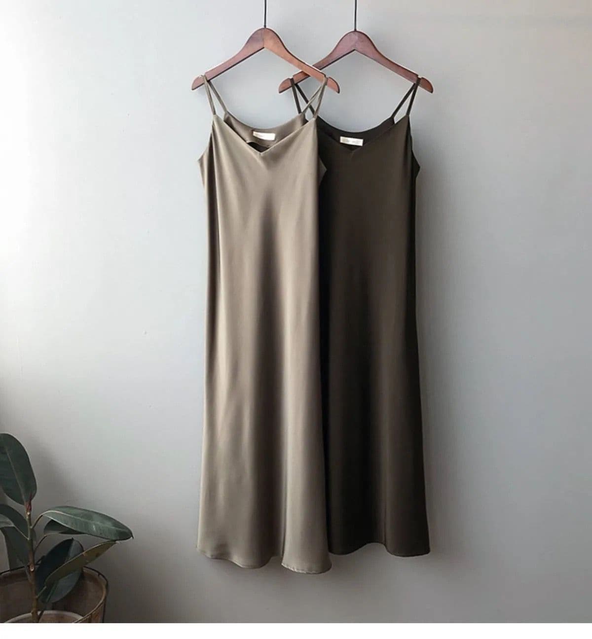 ブルベ冬服 サテンノースリーブワンピース