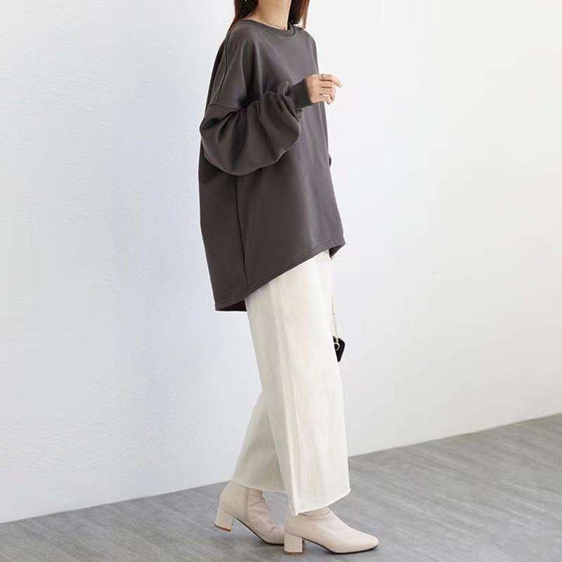 ブルベ冬服 ゆったりオーバーサイズ長袖スウェット