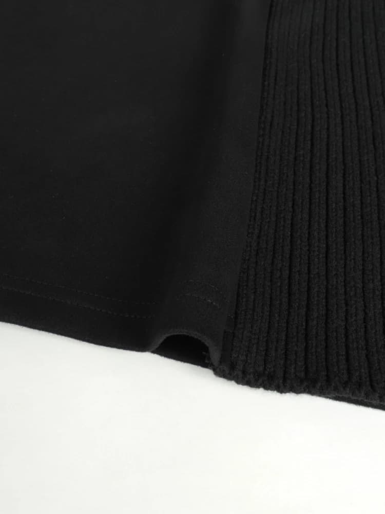 ブルベ夏/ブルベ冬服 スエード調ワンピース