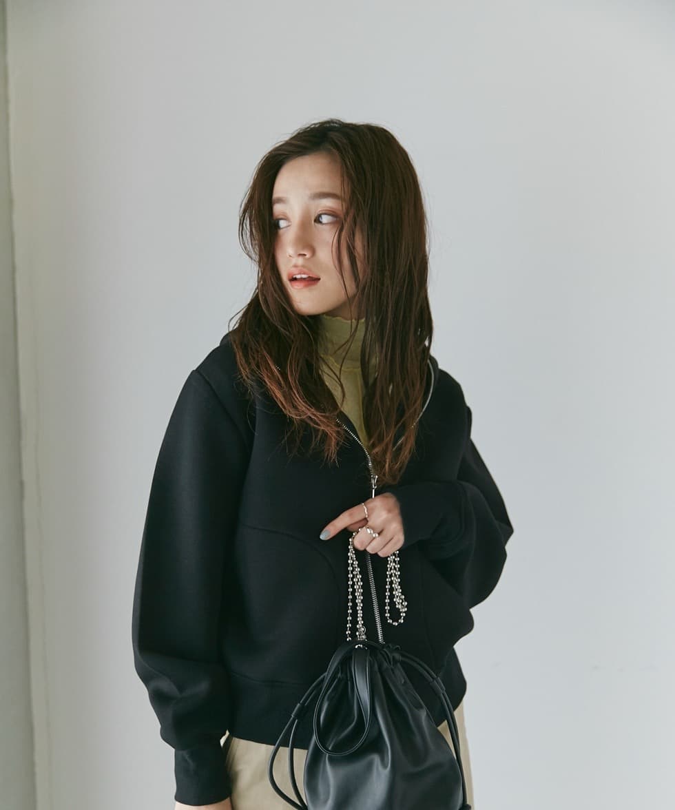 ブルベ夏/ブルベ冬服 シンプル フード付パーカー