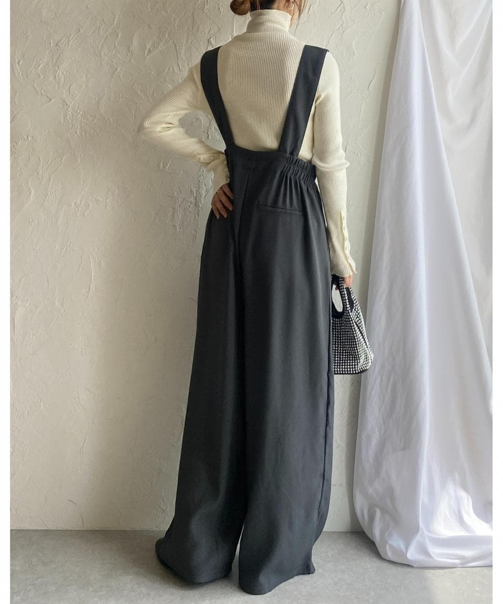 ブルベ冬服 ハイウエストワイドサロペット