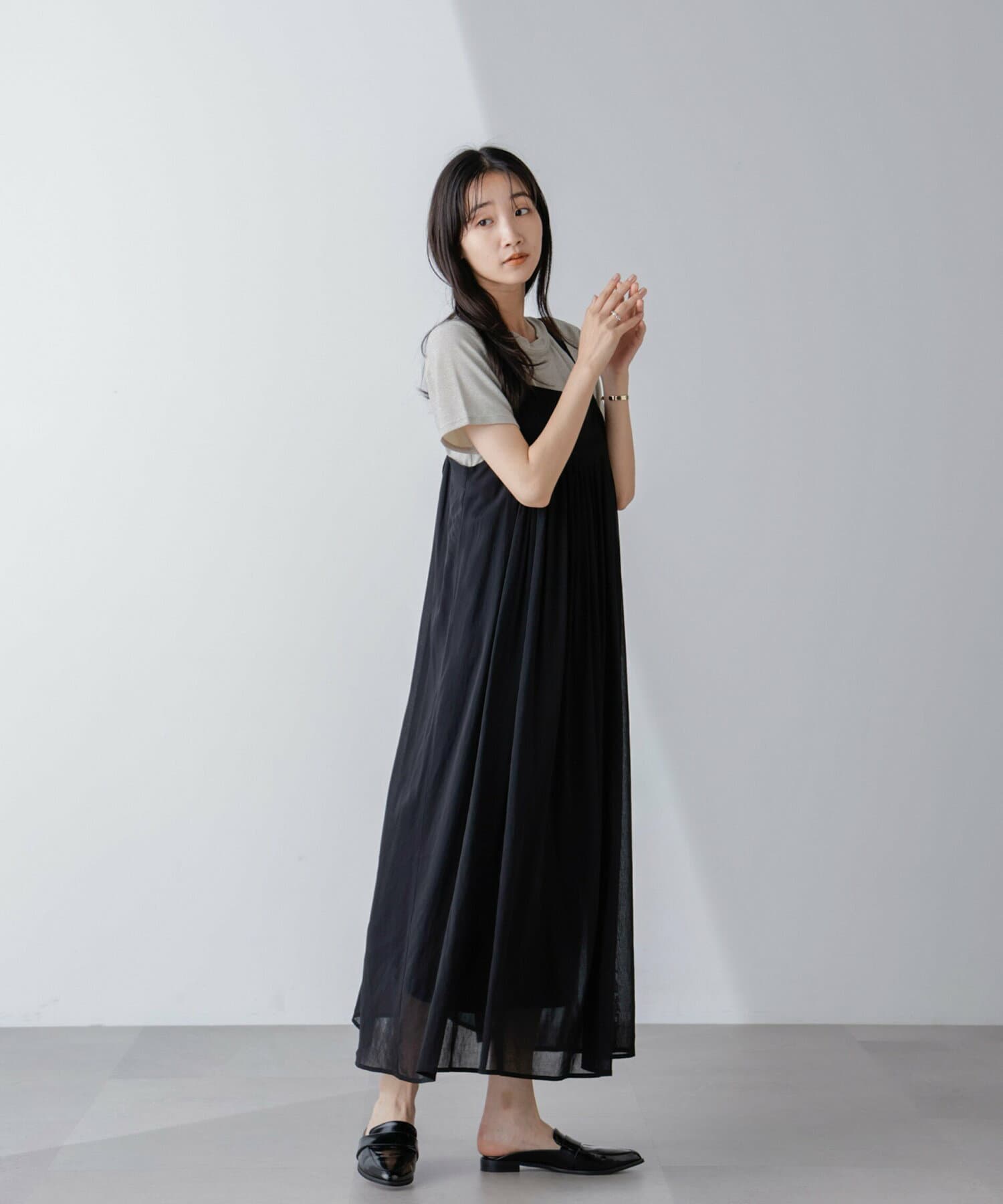 ブルベ冬服 ゆったりキャミワンピース