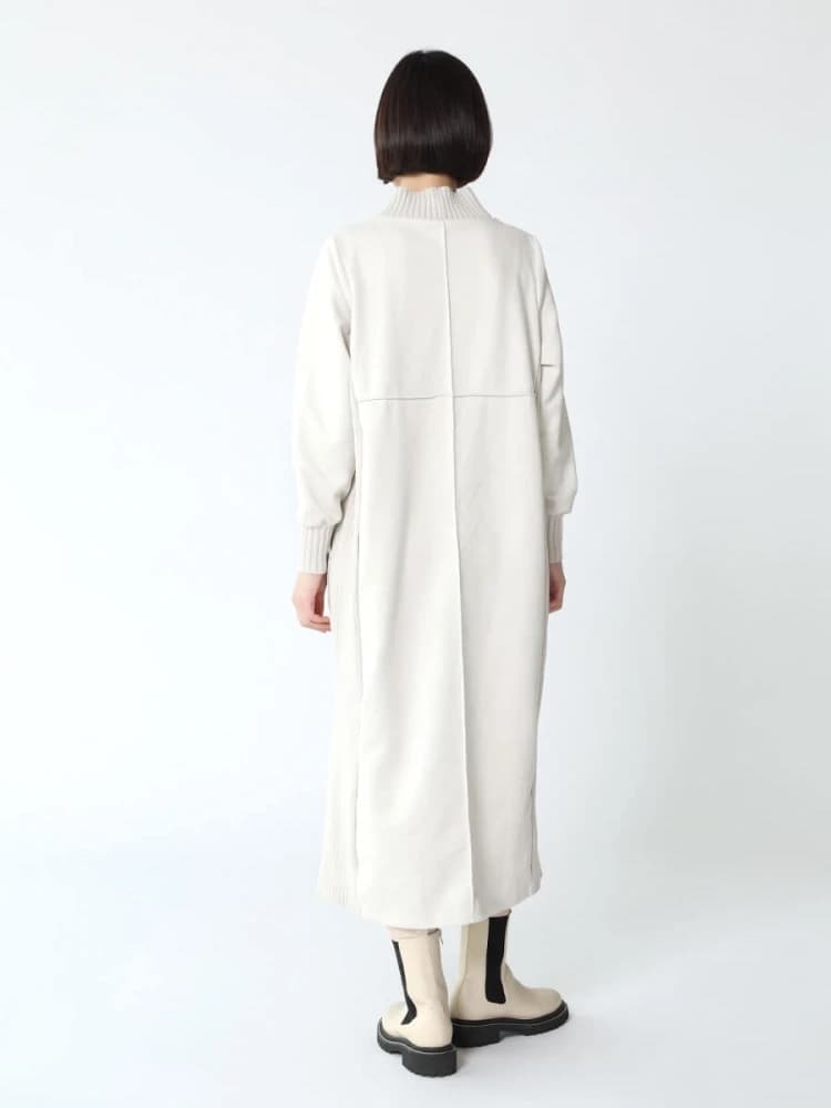 ブルベ夏/ブルベ冬服 スエード調ワンピース