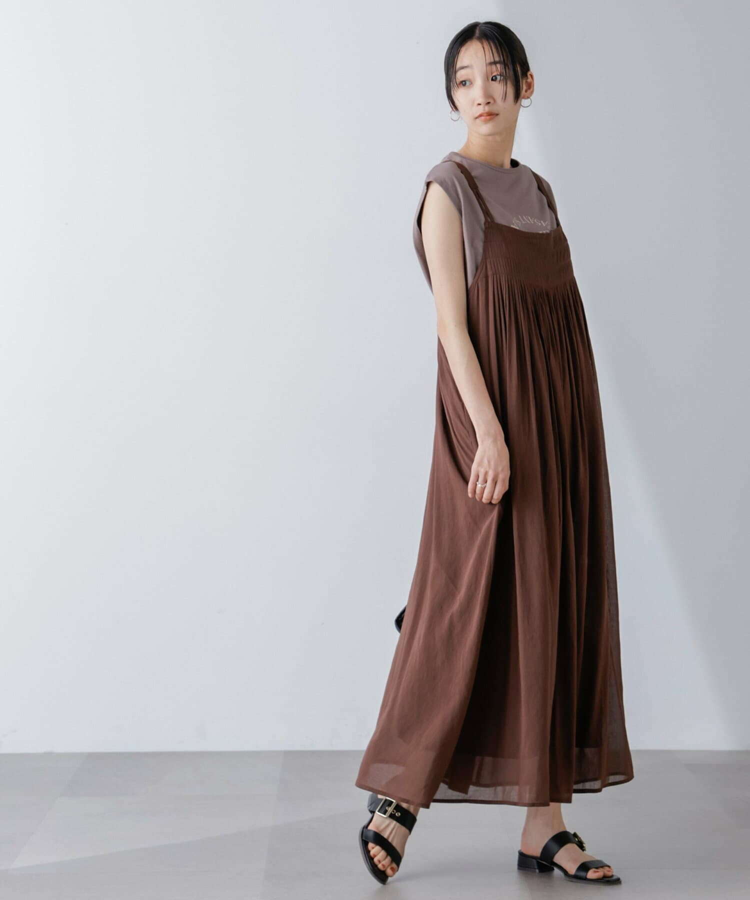 ブルベ冬服 ゆったりキャミワンピース