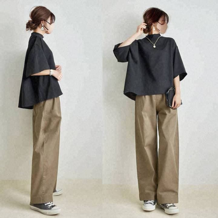 ブルベ夏/ブルベ冬服 すっきり美脚見せの定番カジュアルセットアップ