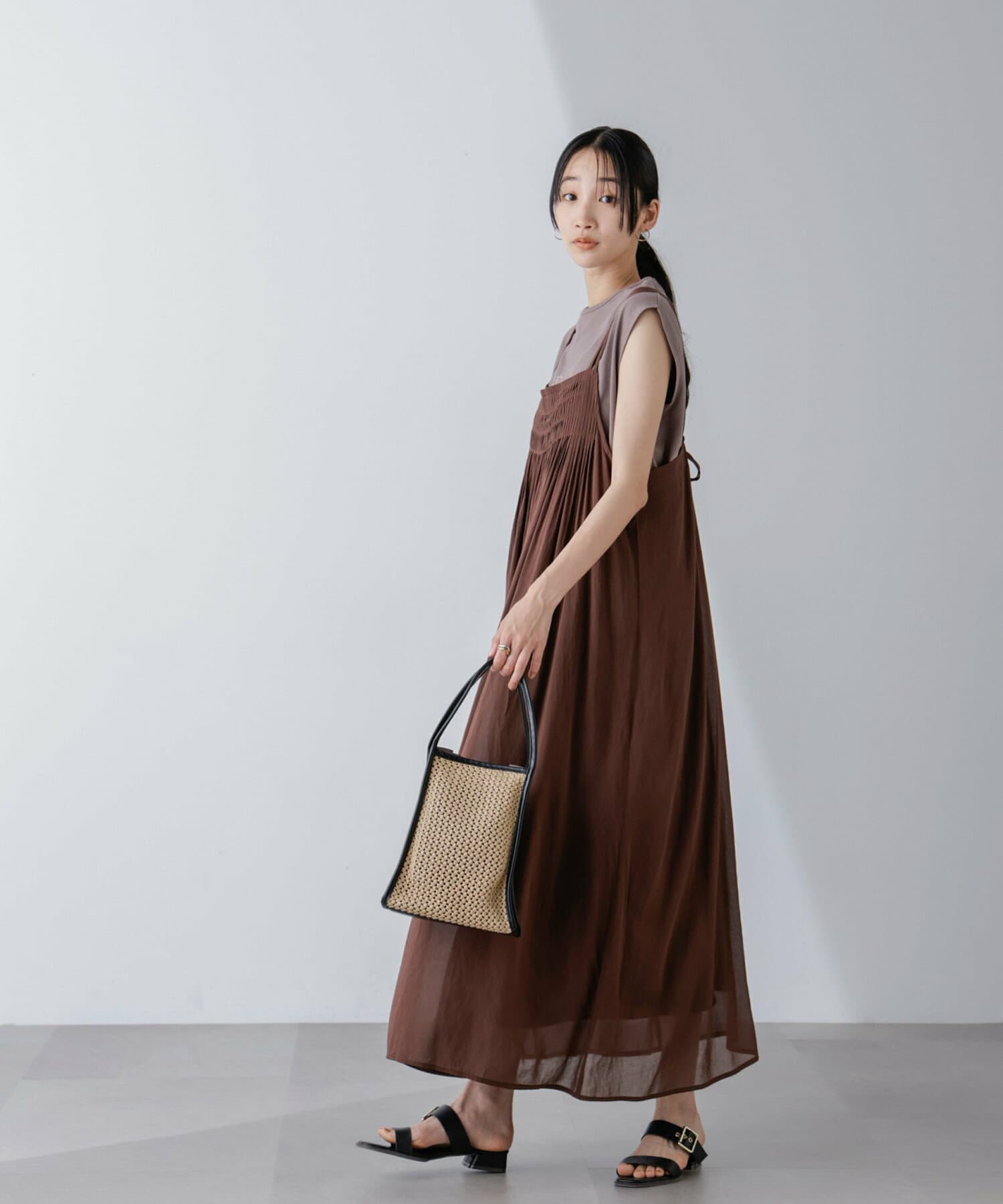 ブルベ冬服 ゆったりキャミワンピース