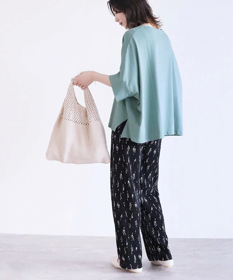 ブルベ夏/ブルベ冬服 ゆったりシルエット五分袖カットソー