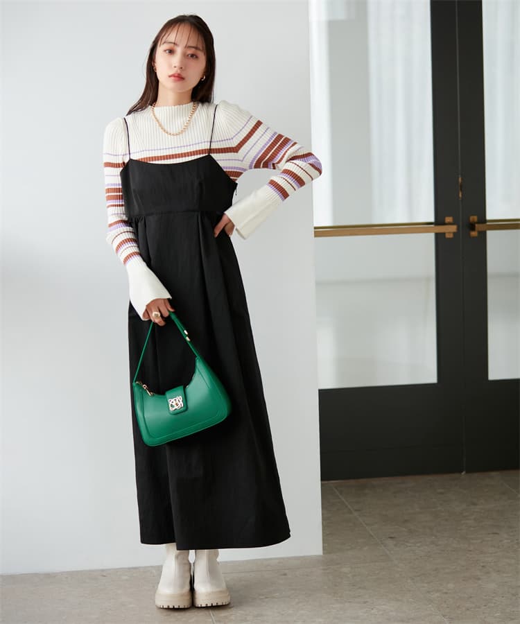 ブルベ夏/ブルベ冬服 リブ編みタートルネック