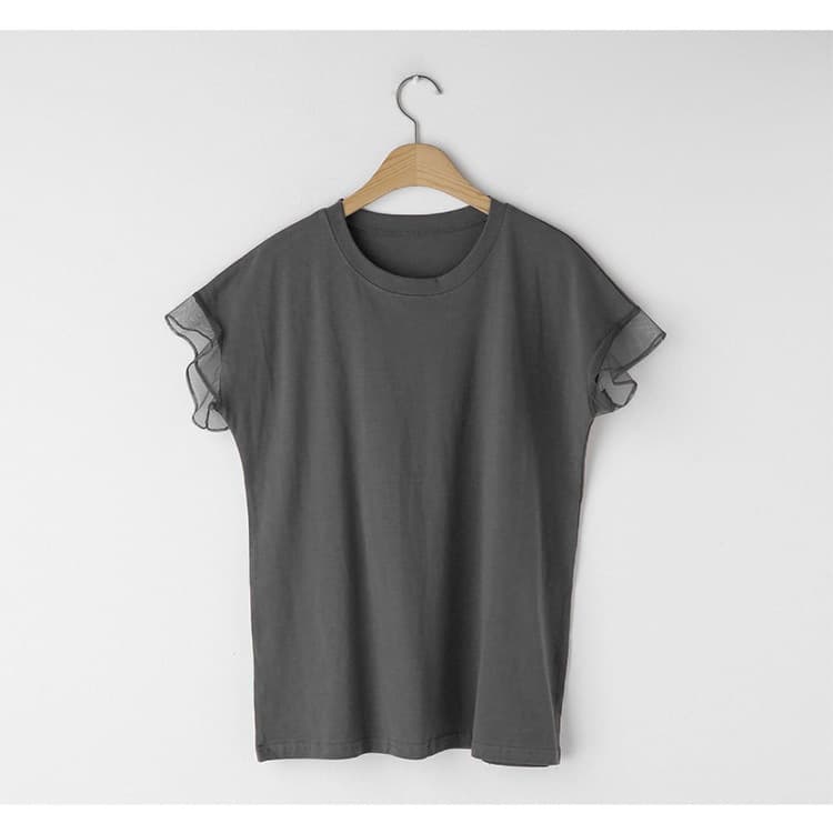 ブルベ夏/ブルベ冬服 透かし袖クラシカルTシャツ