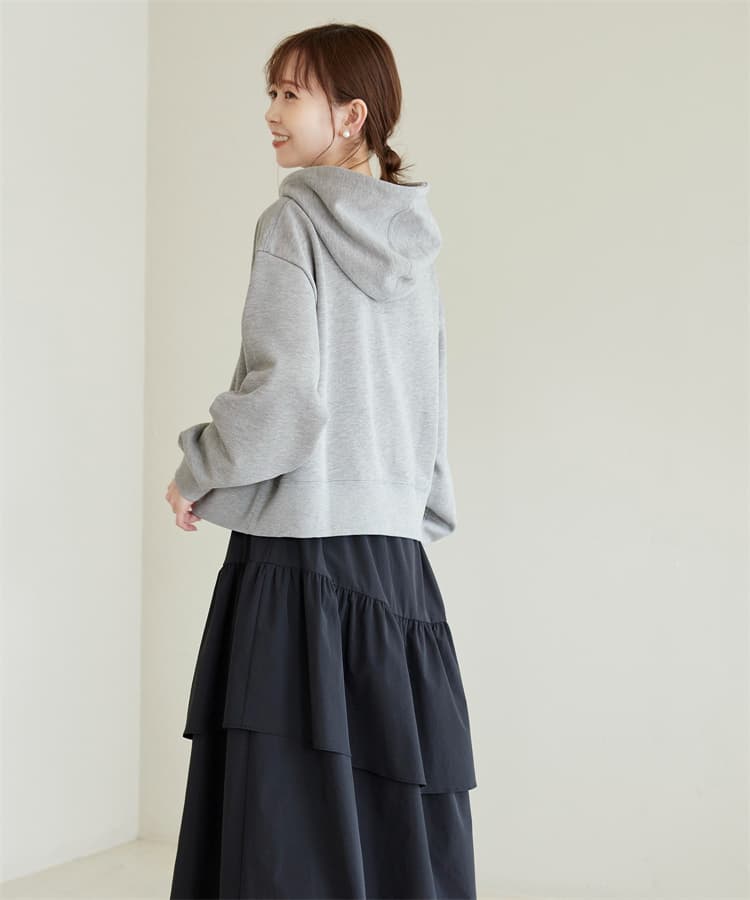 ブルベ夏/ブルベ冬服 シンプルフーディパーカー