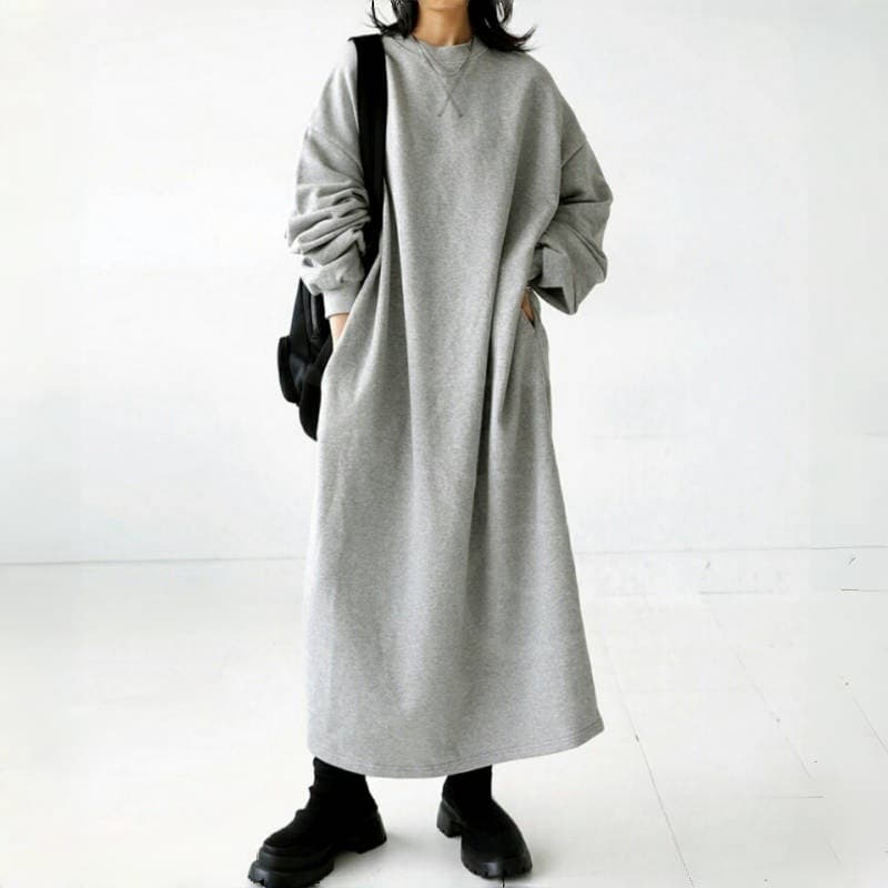 ブルベ夏/ブルベ冬服 ゆったりサイズニットワンピース