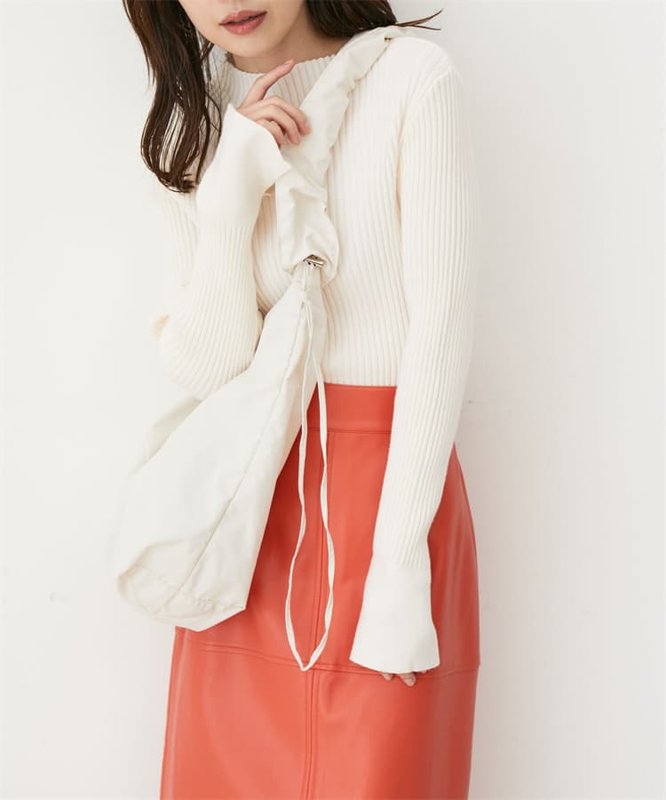 ブルベ夏/ブルベ冬服 リブ編みタートルネック