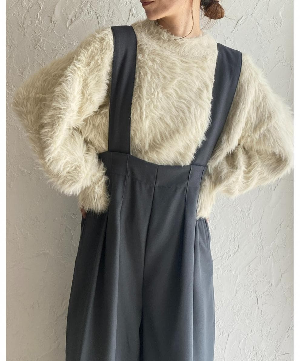 ブルベ冬服 ハイウエストワイドサロペット