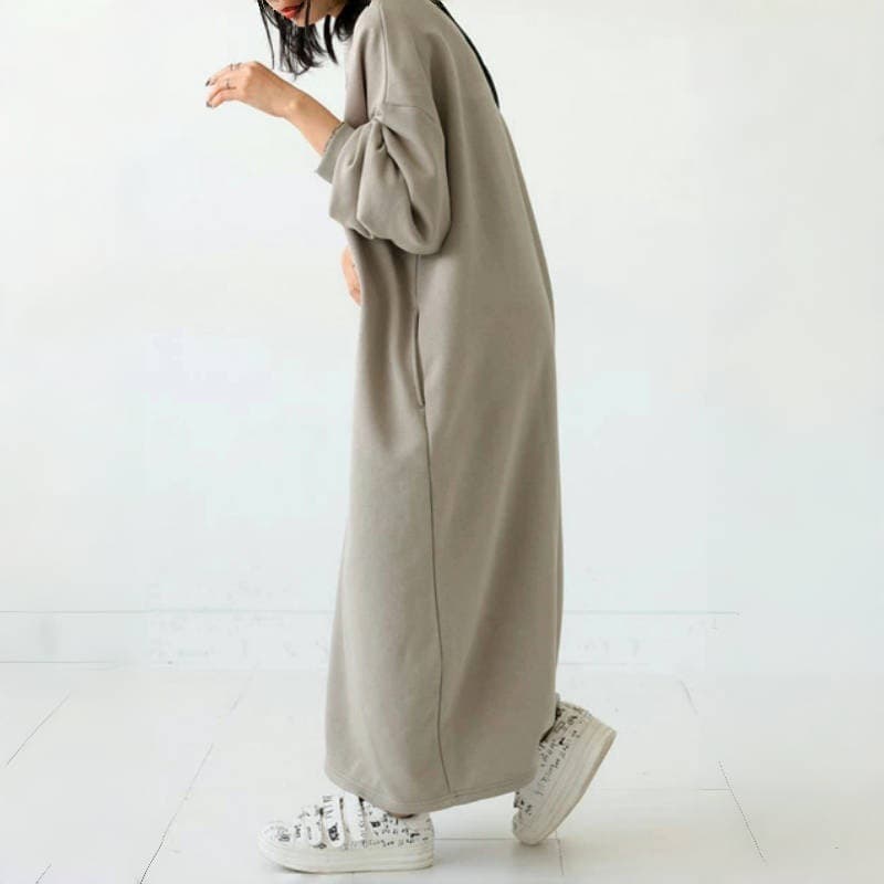 ブルベ夏/ブルベ冬服 ゆったりサイズニットワンピース