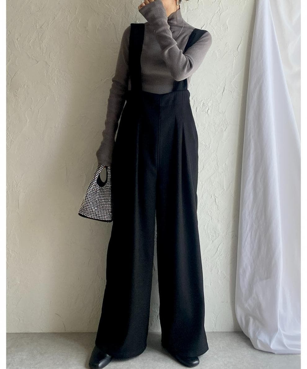 ブルベ冬服 ハイウエストワイドサロペット
