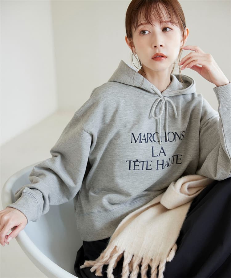 ブルベ夏/ブルベ冬服 シンプルフーディパーカー