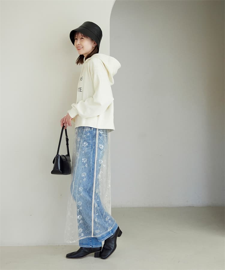 ブルベ夏/ブルベ冬服 シンプルフーディパーカー