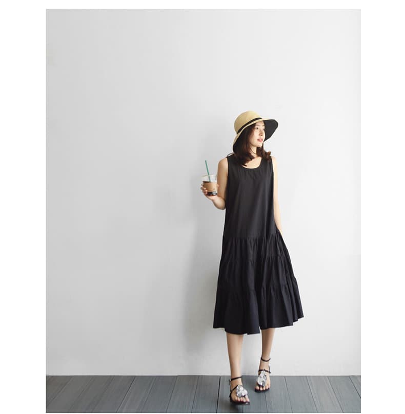 ブルベ冬服 ティアードギャザーワンピース