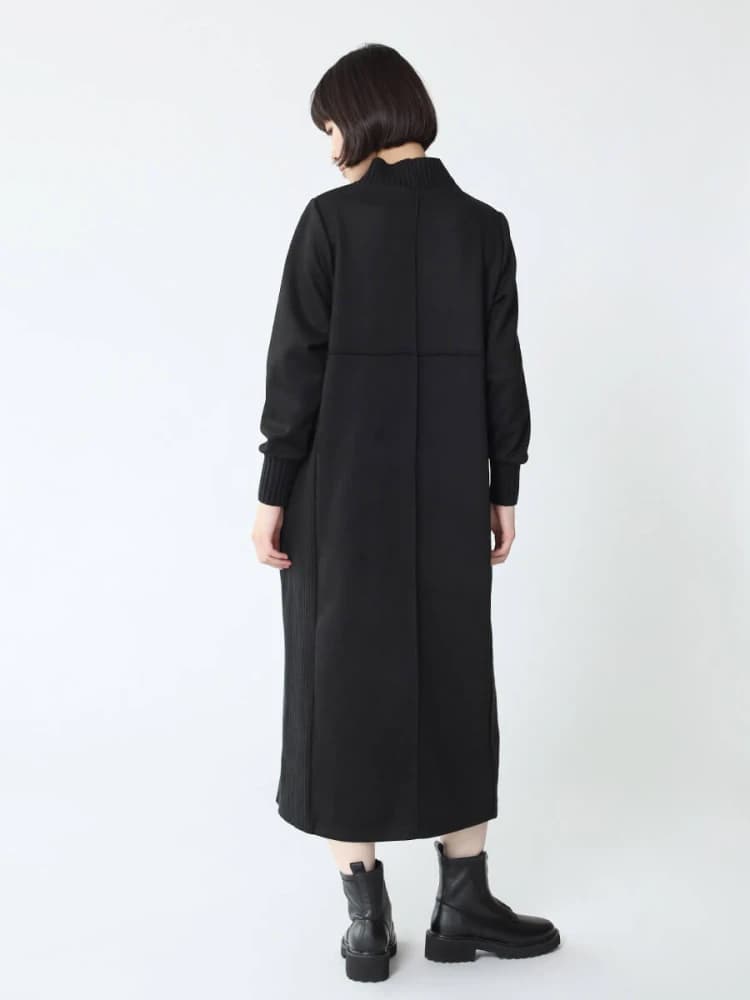 ブルベ夏/ブルベ冬服 スエード調ワンピース