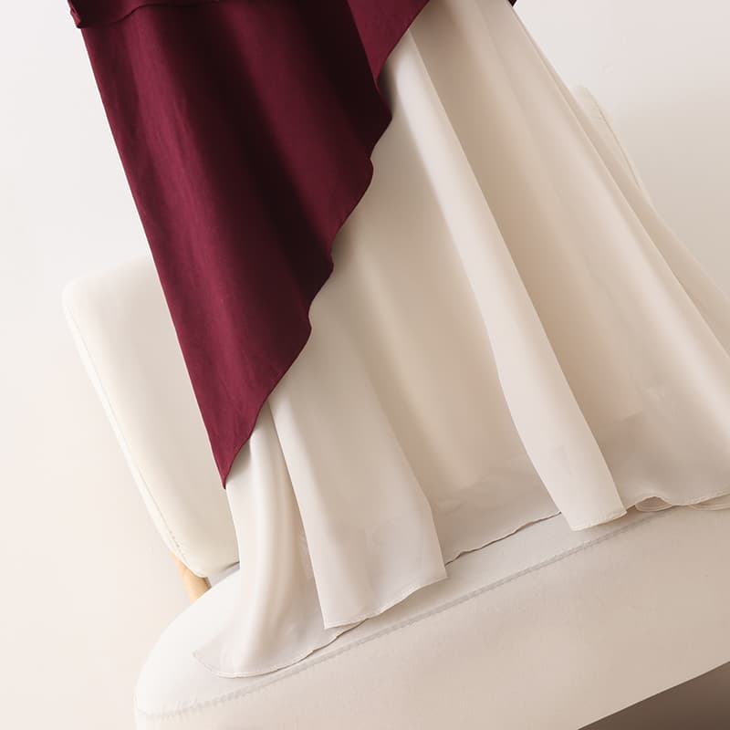 ブルベ冬服 アシンメトリー重ね切替ワンピース