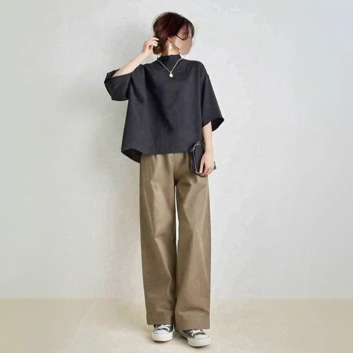 ブルベ夏/ブルベ冬服 すっきり美脚見せの定番カジュアルセットアップ