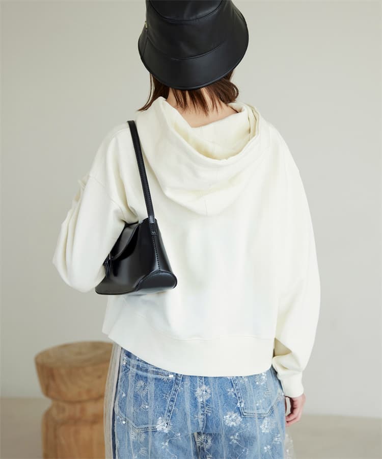 ブルベ夏/ブルベ冬服 シンプルフーディパーカー