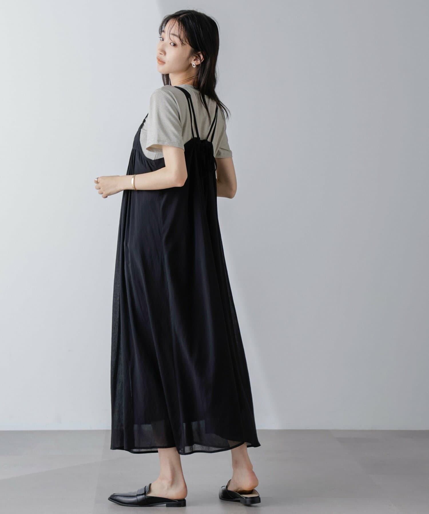 ブルベ冬服 ゆったりキャミワンピース