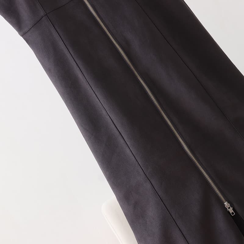 ブルベ夏/ブルベ冬服 美シルエット ジップアップワンピース