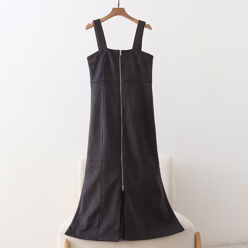 ブルベ夏/ブルベ冬服 美シルエット ジップアップワンピース