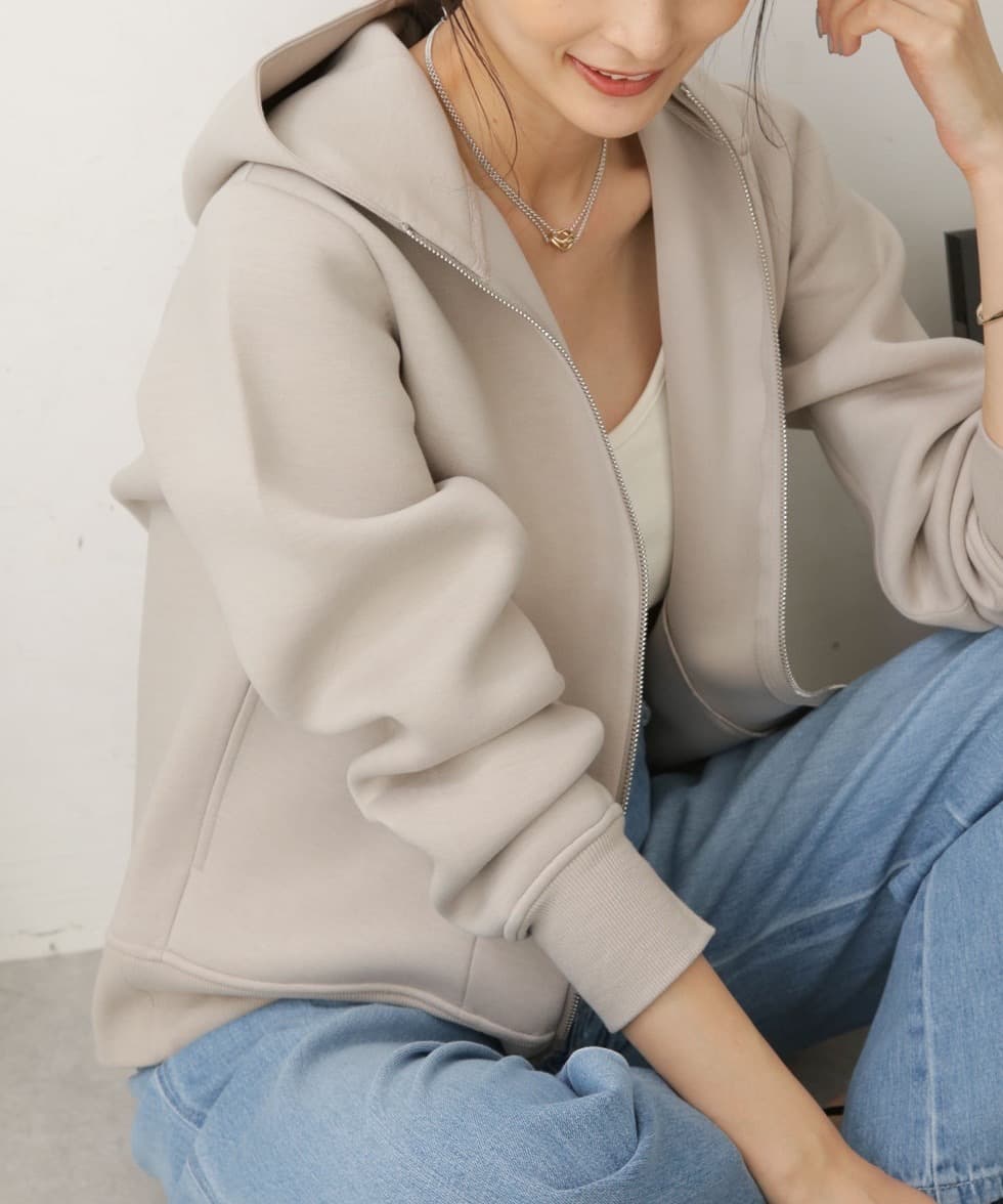 ブルベ夏/ブルベ冬服 シンプル フード付パーカー