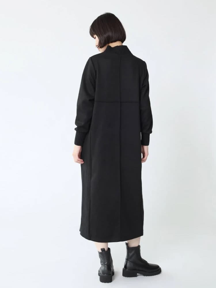 ブルベ夏/ブルベ冬服 スエード調ワンピース