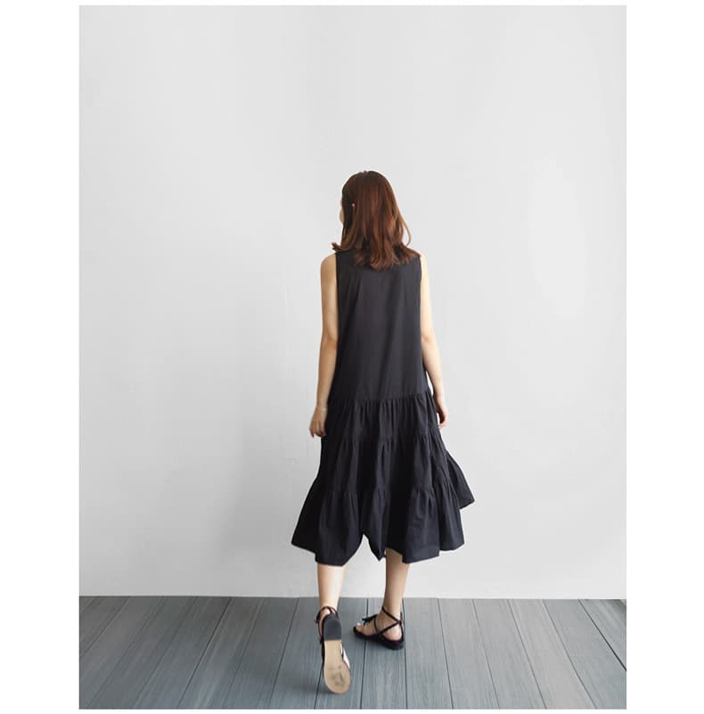 ブルベ冬服 ティアードギャザーワンピース