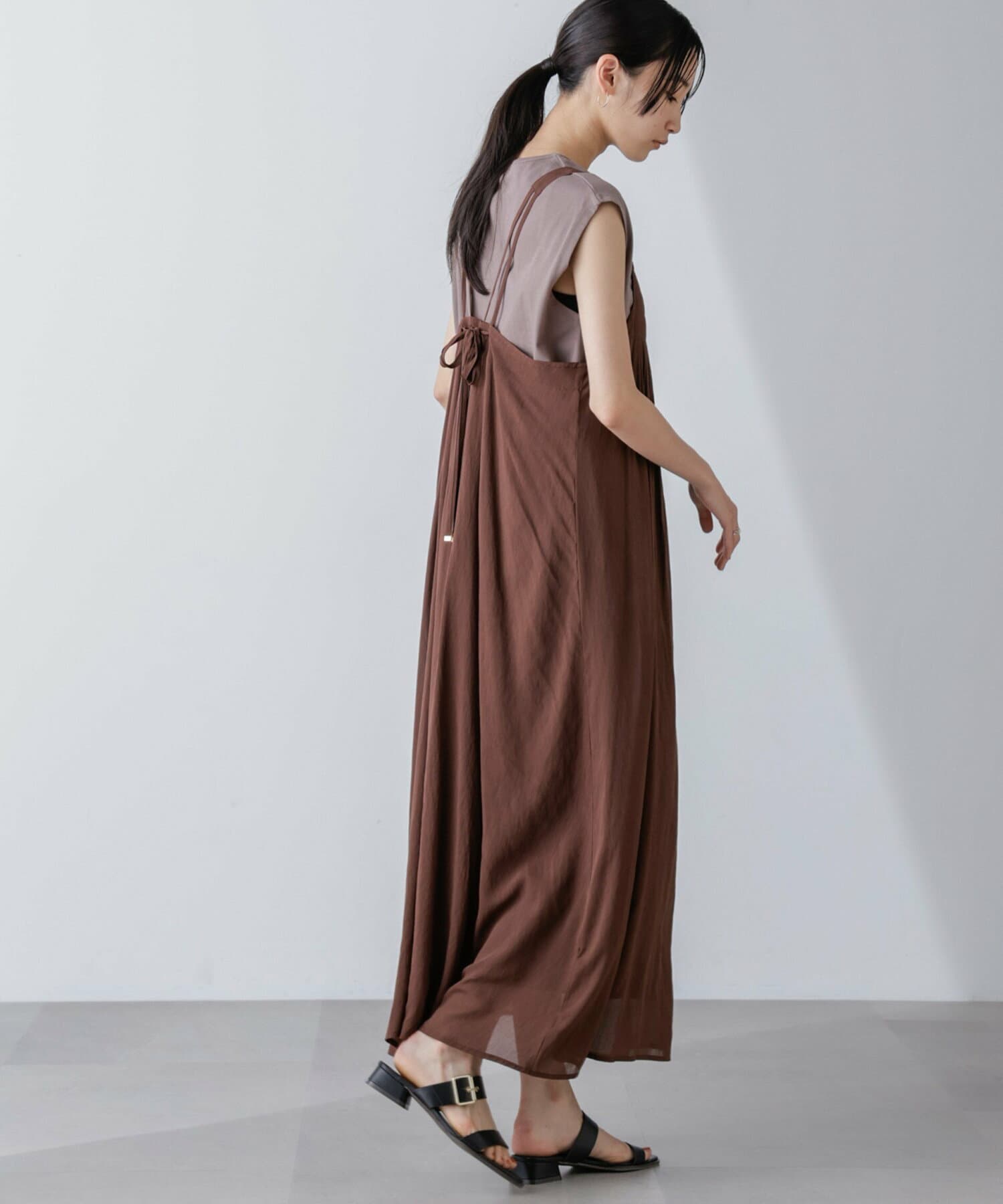 ブルベ冬服 ゆったりキャミワンピース