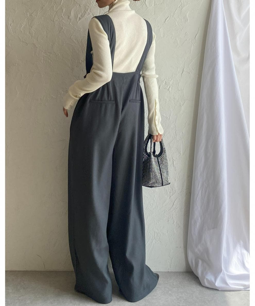 ブルベ冬服 ハイウエストワイドサロペット