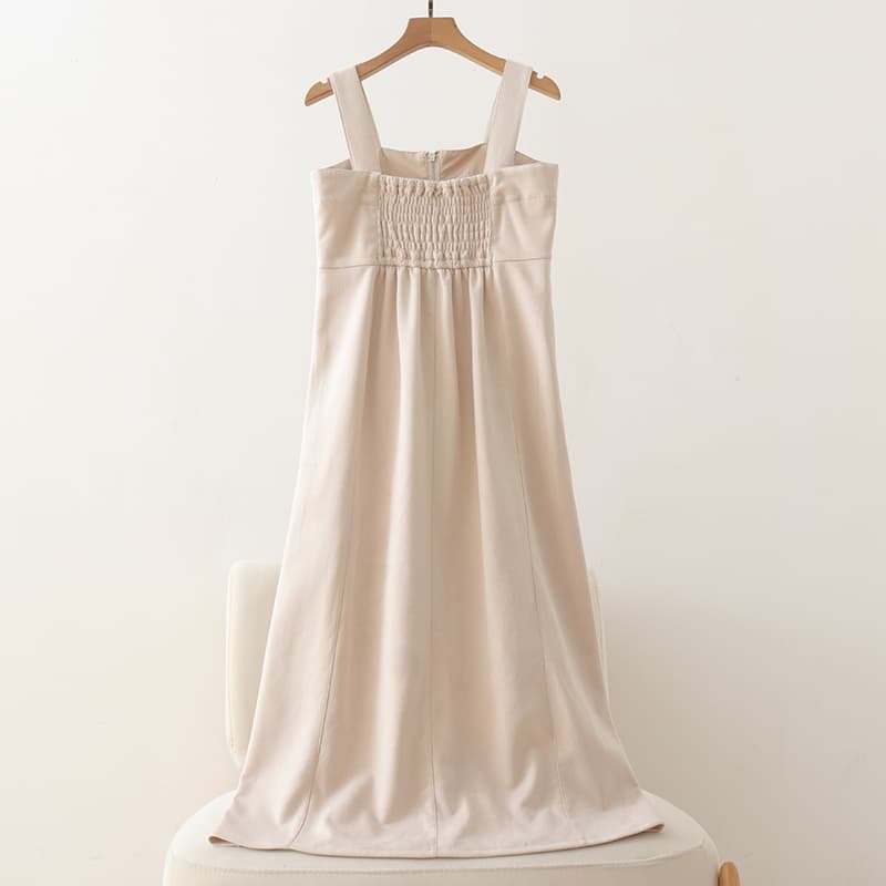 ブルベ夏/ブルベ冬服 美シルエット ジップアップワンピース