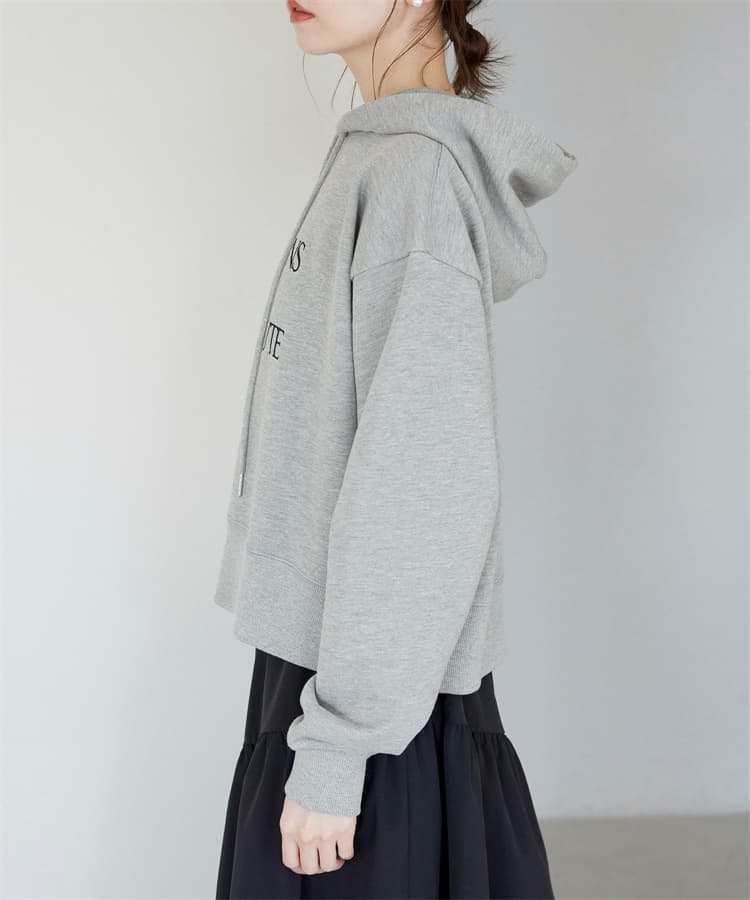 ブルベ夏/ブルベ冬服 シンプルフーディパーカー