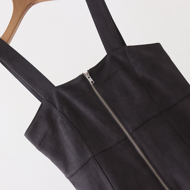 ブルベ夏/ブルベ冬服 美シルエット ジップアップワンピース