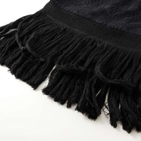 ブルベ冬服 フリンジニットミディスカート