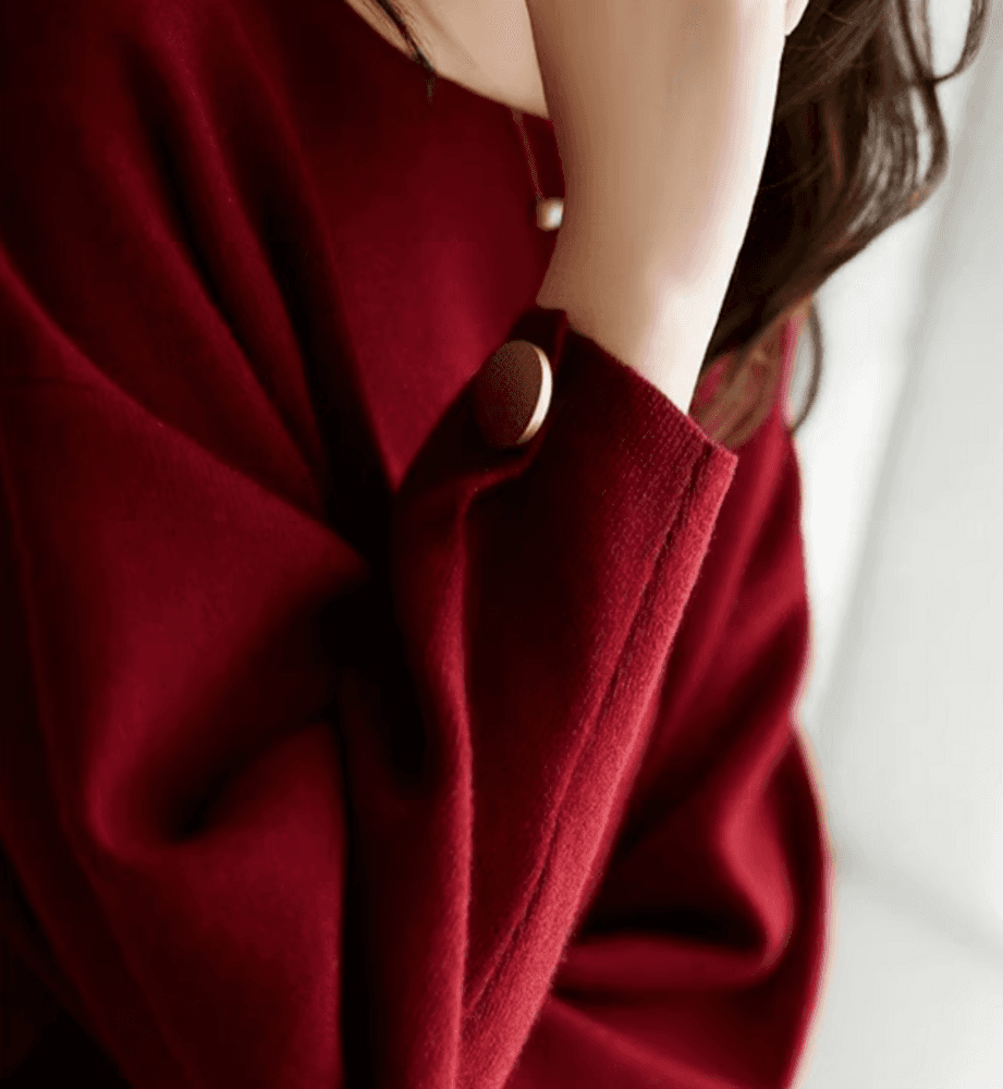 ブルベ夏/ブルベ冬服 クルーネック プルオーバーニット