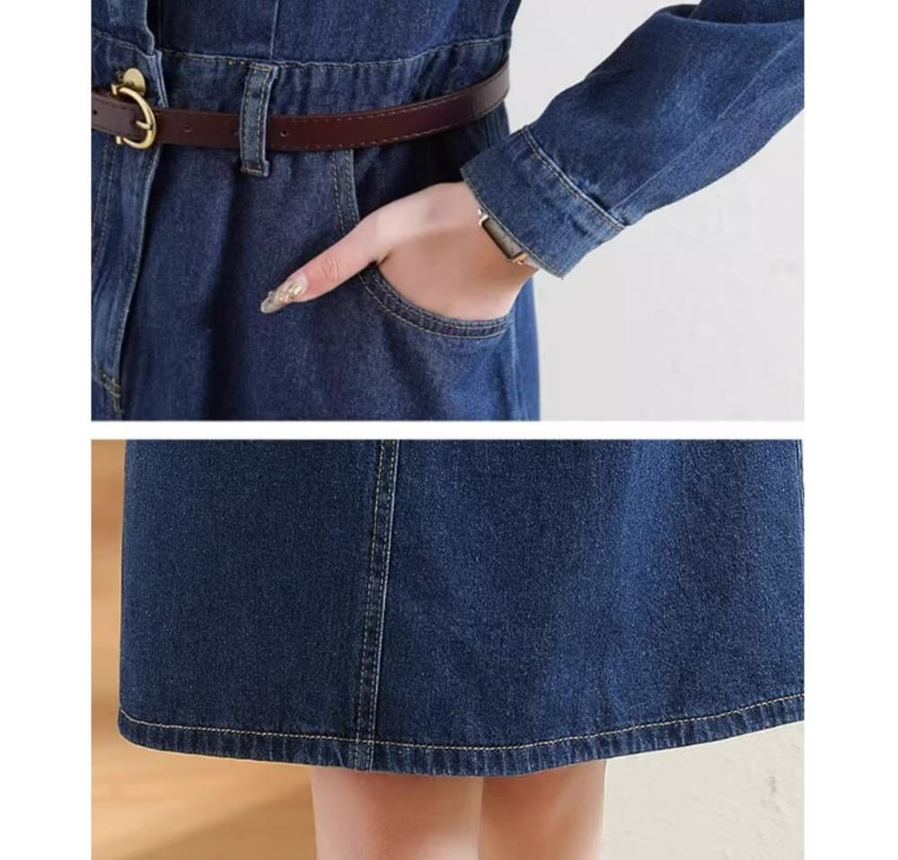 ブルベ冬服 デニムワンピース