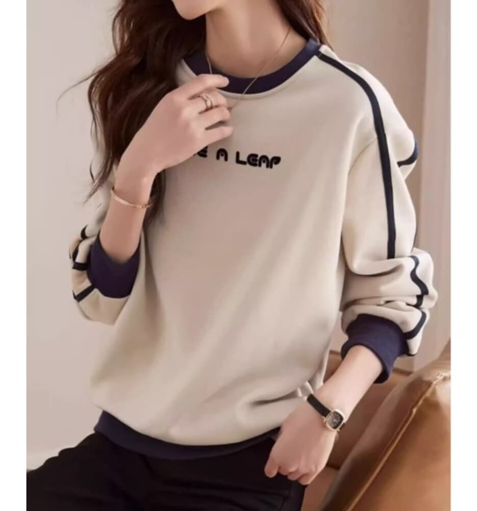 ブルベ夏/ブルベ冬服 ラウンドネックトレーナー