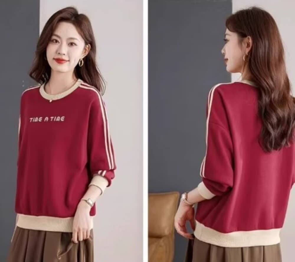 ブルベ夏/ブルベ冬服 ラウンドネックトレーナー